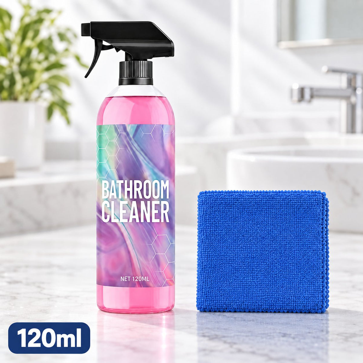 🌟🌟 Bathroom Cleaner: Sparkle in Seconds, No Harsh Fumes