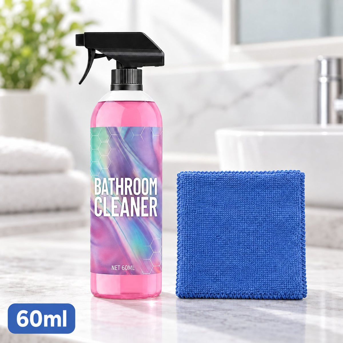 🌟🌟 Bathroom Cleaner: Sparkle in Seconds, No Harsh Fumes