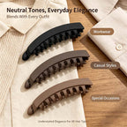 3 PCS Banana Hair Clips for Women, Cute and Stylish French Hair Claw Clips🎀