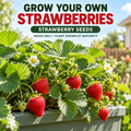 Strawberry seeds for growing flowering fruit-bearing plants